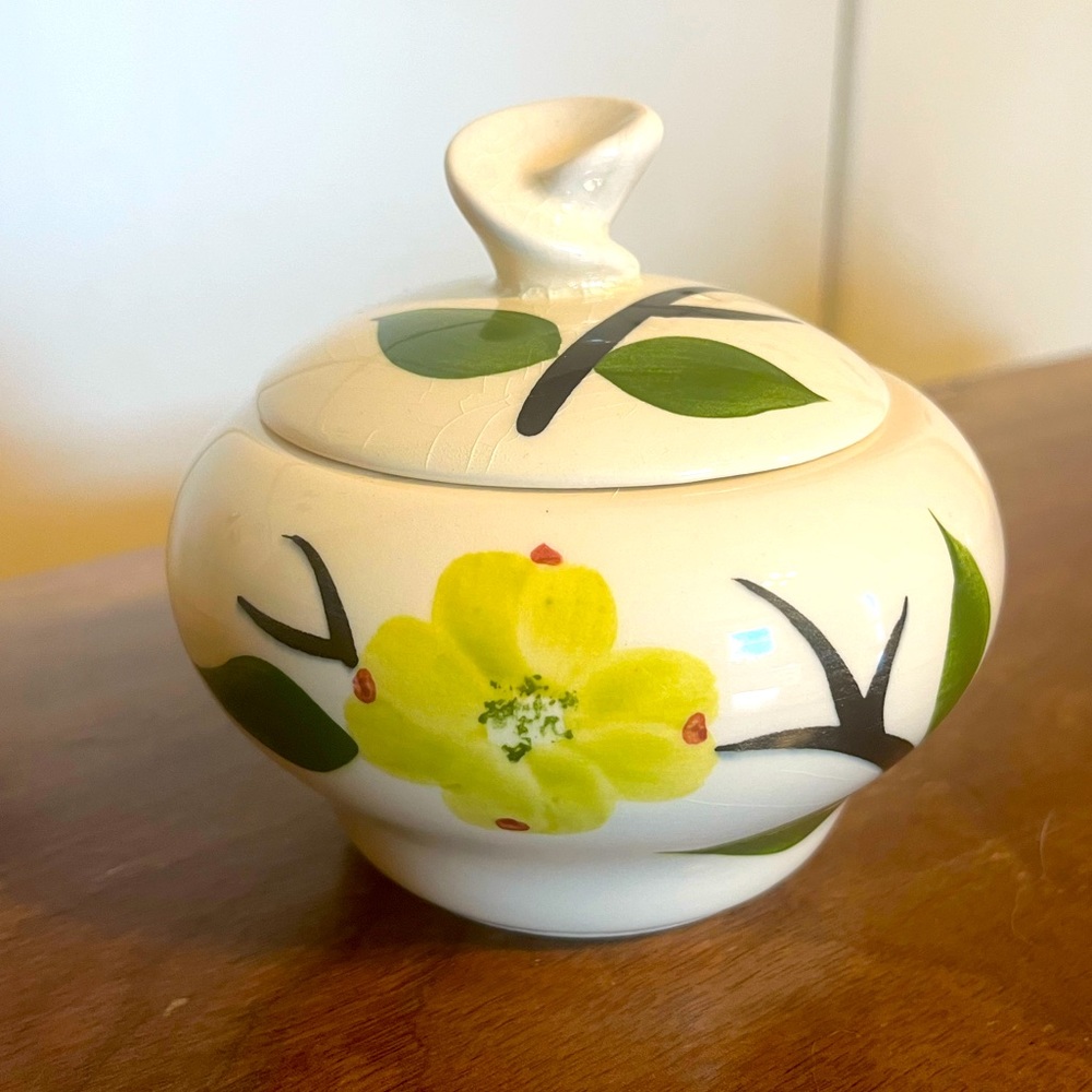 Vintage Joni Dixie Dogwood Lidded Sugar Bowl